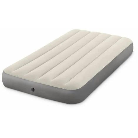Matelas Gonflable Intex Downy Fiber-Tech 1 Place - Blanc