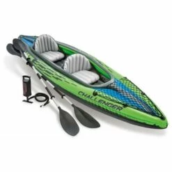 INTEX Kayak 2 Personnes "Challenger" 351cm Vert & Bleu
