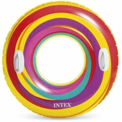 Bouée Gonflable Spirale Jaune Ø 91 Cm - Intex - Jaune