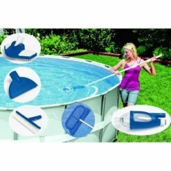 INTEX Kit D'entretien Vacuum Luxe Pour Piscine - 280 - Bleu