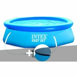 Kit Piscine Autoportée Intex Easy Set 3,05 X 0,76 M + Bâche De Protection - Bleu
