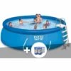Kit Piscine Autoportée Intex Easy Set 4,57 X 1,22 M + 6 Cartouches - Bleu
