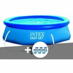 Kit Piscine Autoportée Intex Easy Set 3,05 X 0,76 M + Epurateur + 6 Cartouches