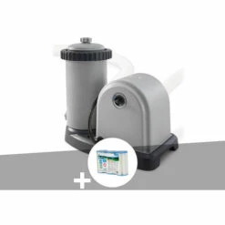 Epurateur à Cartouche Intex C1500 4,4 M³/h + 6 Cartouches A - Gris