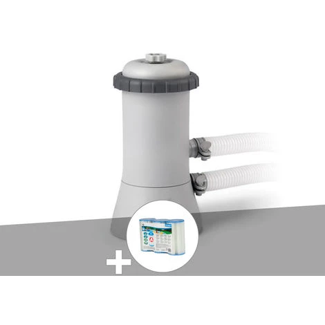 Epurateur à Cartouche Intex C350 1,7 M³/h + 6 Cartouches A - Gris