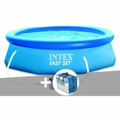 Kit Piscine Autoportée Intex Easy Set 3,66 X 0,76 M + Bâche à Bulles